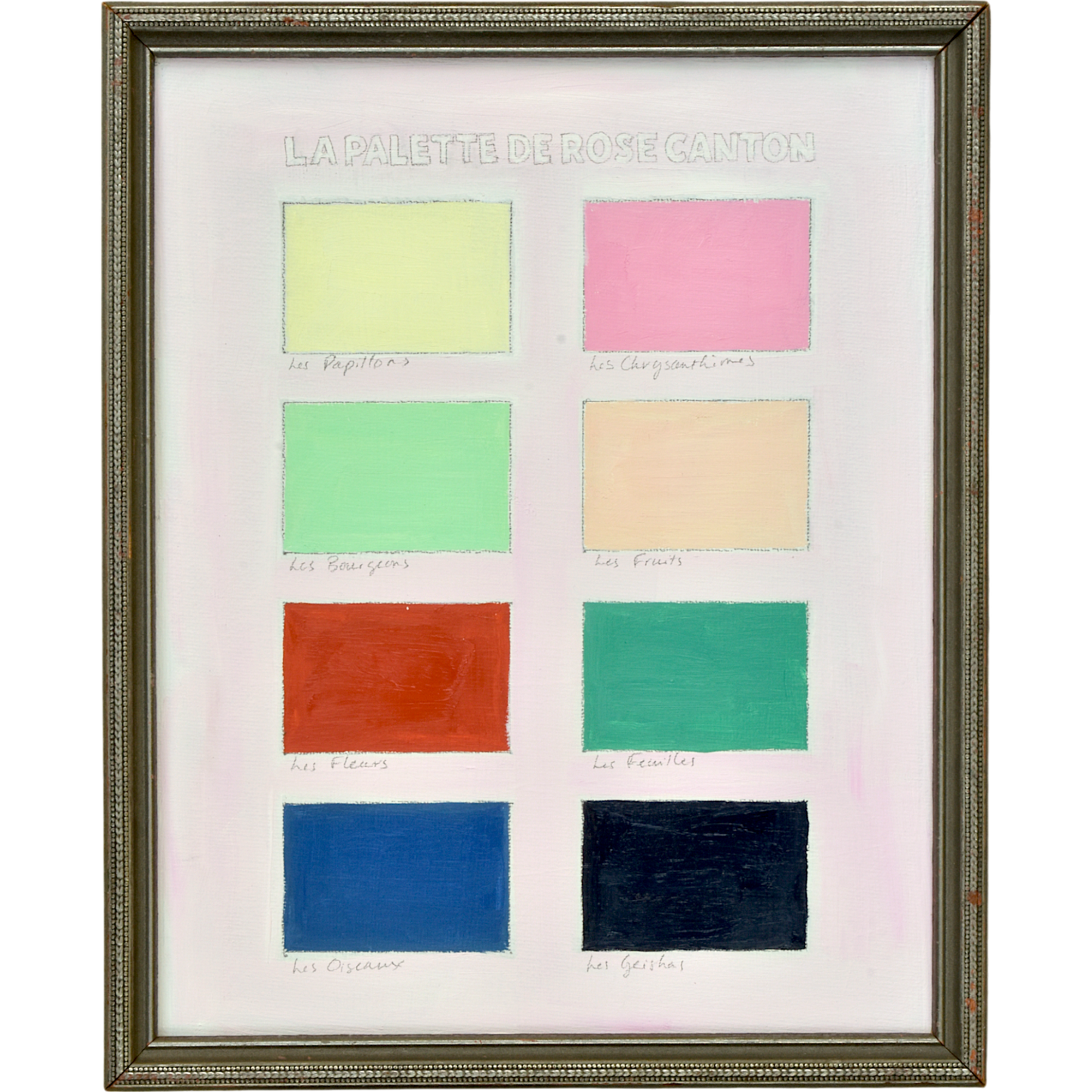 No. 0011 La Palette de Rose Canton (8.75"x10.5")