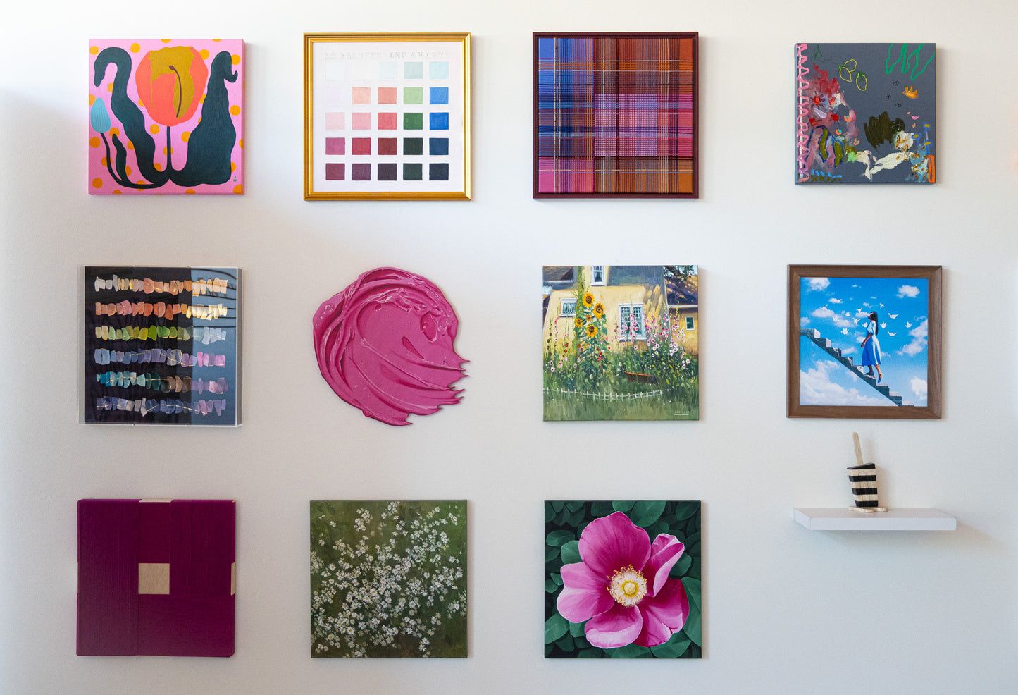 No. 0005 La Palette des Amants (21.76"x21.75") - AVAILABLE ONLY AT LIZ LIDGETT GALLERY