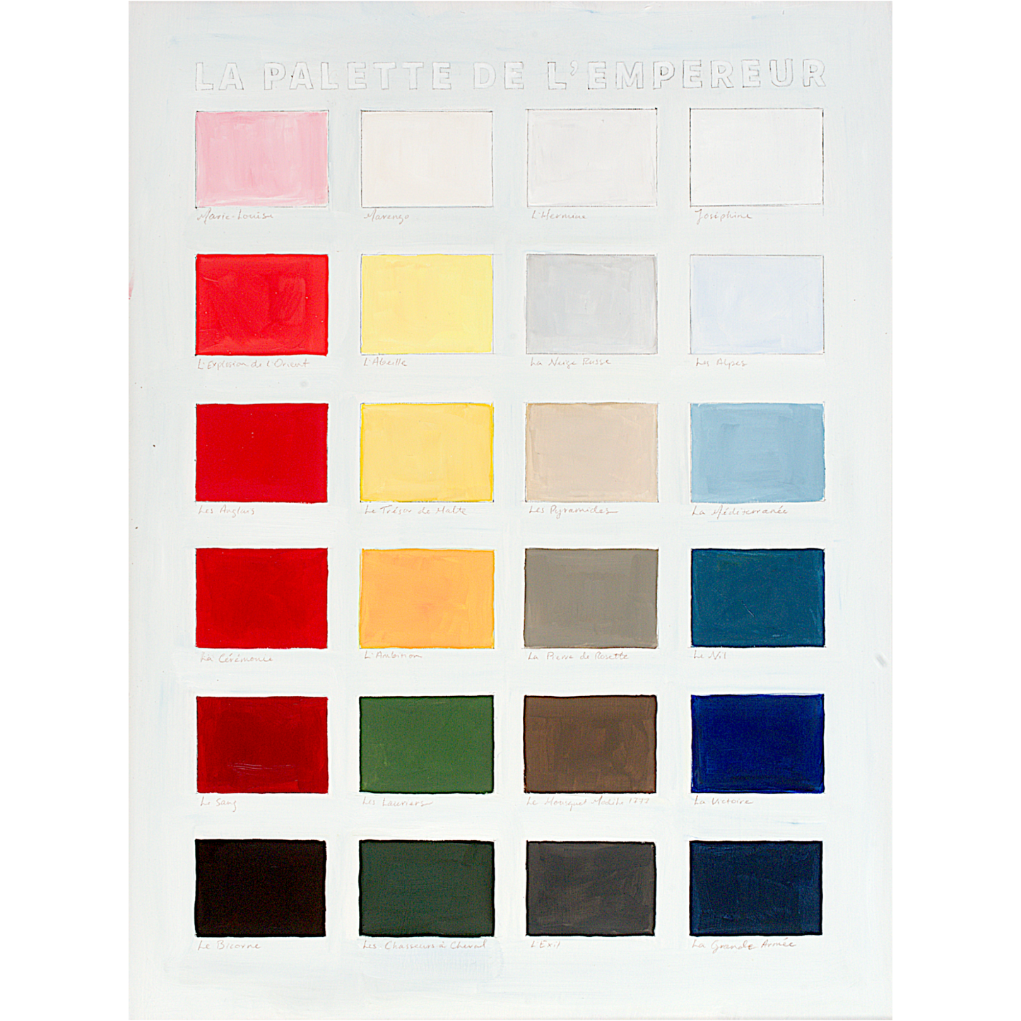 No. 0004 La Palette de l'Empereur Signed Archival Art Print (12"x15")