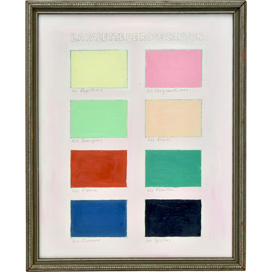 No. 0011 La Palette de Rose Canton (8.75"x10.5")