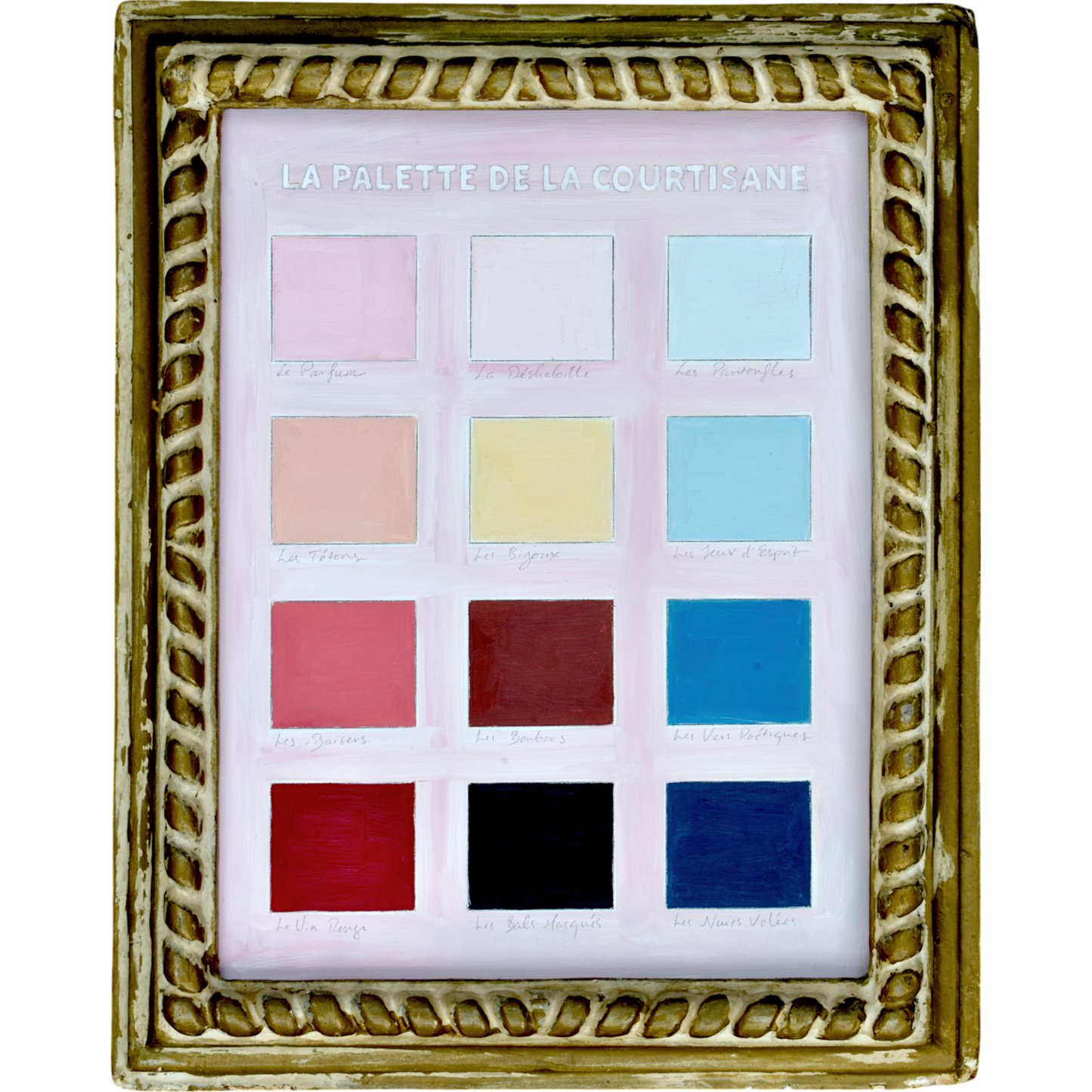 No. 0007 La Palette de la Courtisane (9.5"x12")