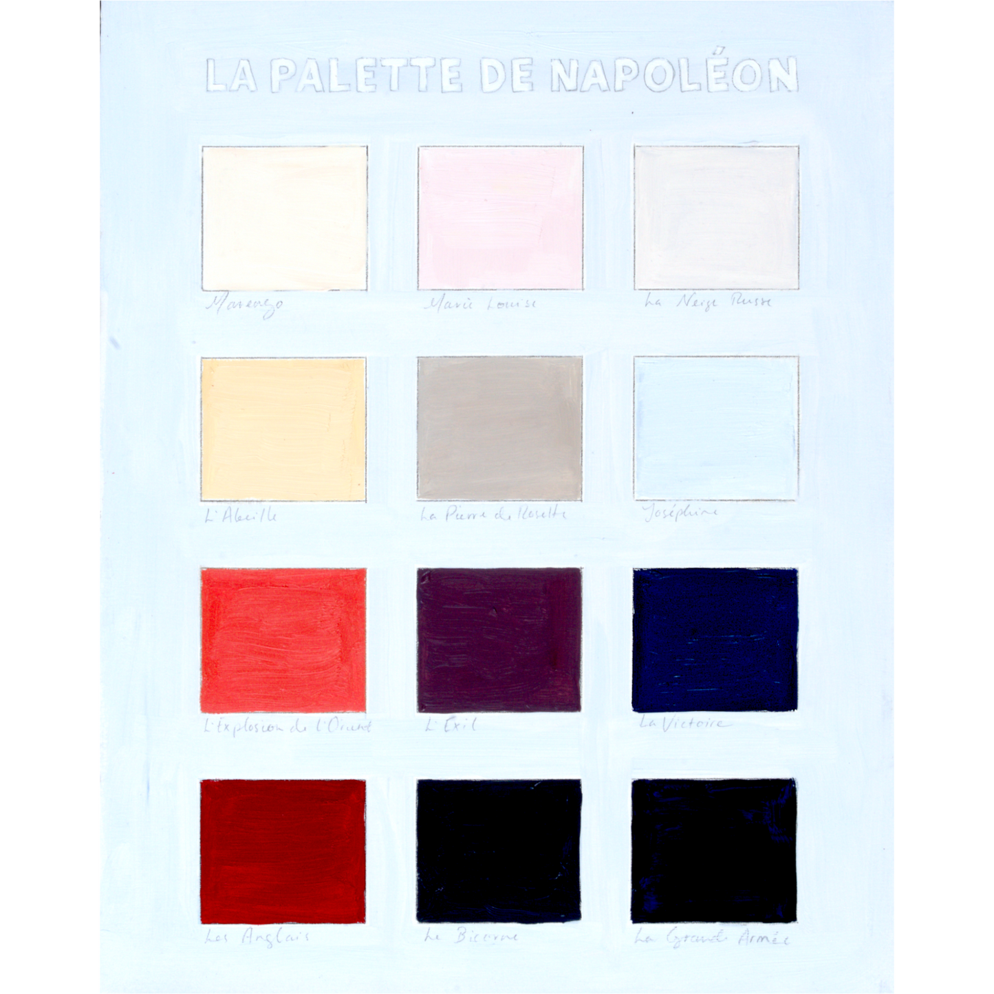 No. 0006 La Palette de Napoleon Signed Archival Art Print (8"x10")