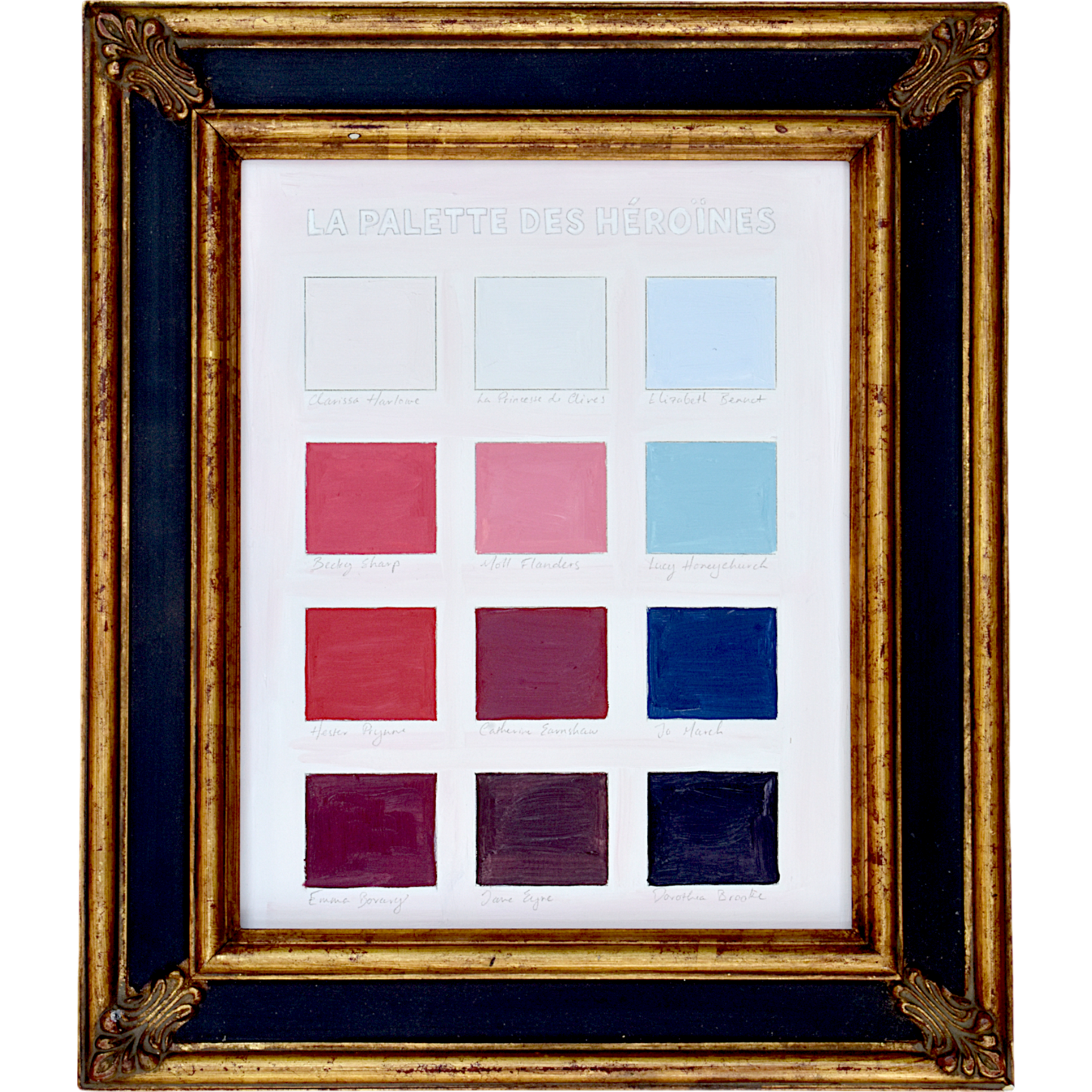 No. 0008 La Palette des Heroines (11.5"x13.5")
