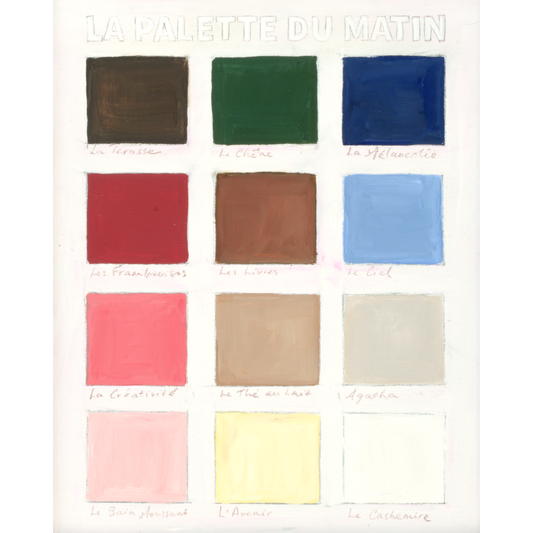 No. 0001 La Palette du Matin Signed Archival Art Print (8"x10")