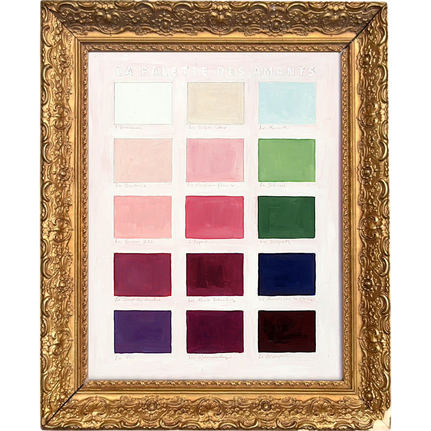 No. 0003 La Palette des Amants (18"x22")