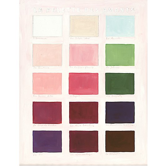 No. 0003 La Palette des Amants Signed Archival Art Print (12"x15")